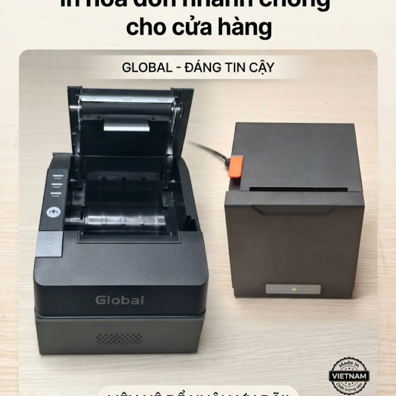 Máy in nhiệt Global – Giải pháp in hóa đơn nhanh chóng cho cửa hàng