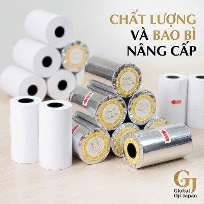 Giấy in nhiệt bọc bạc Oji K57x45mm