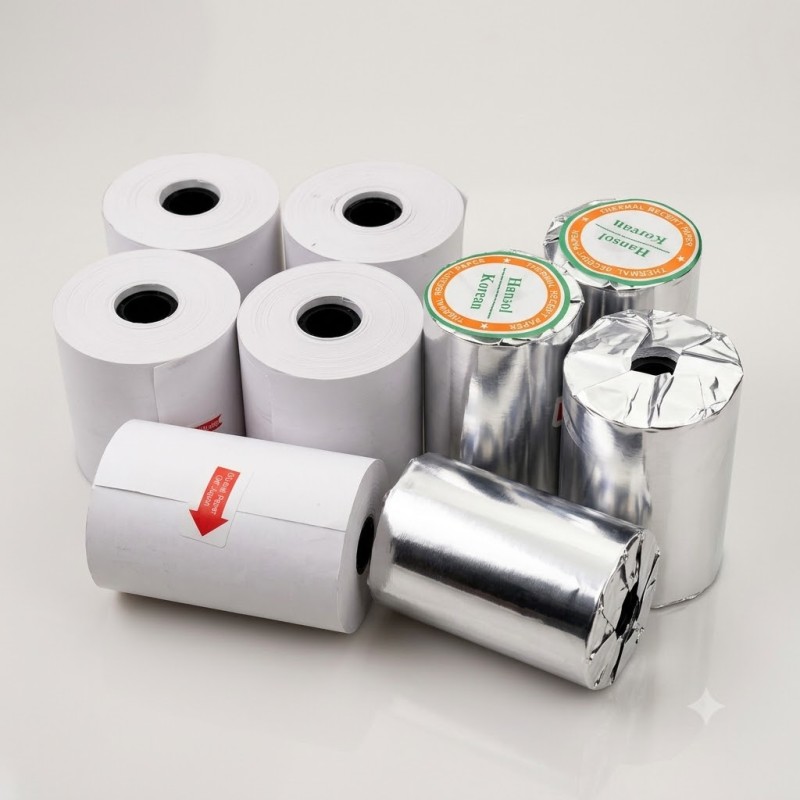 Giấy in nhiệt cho cân điện tử k55x45mm