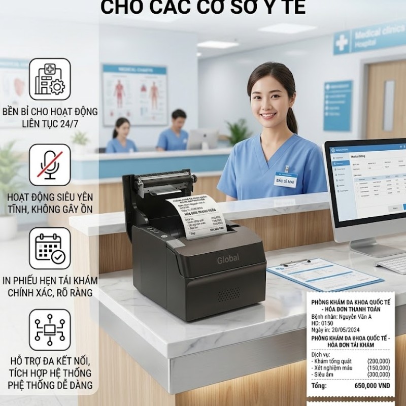 Máy in hoá đơn GLOBAL GL-POS389UL