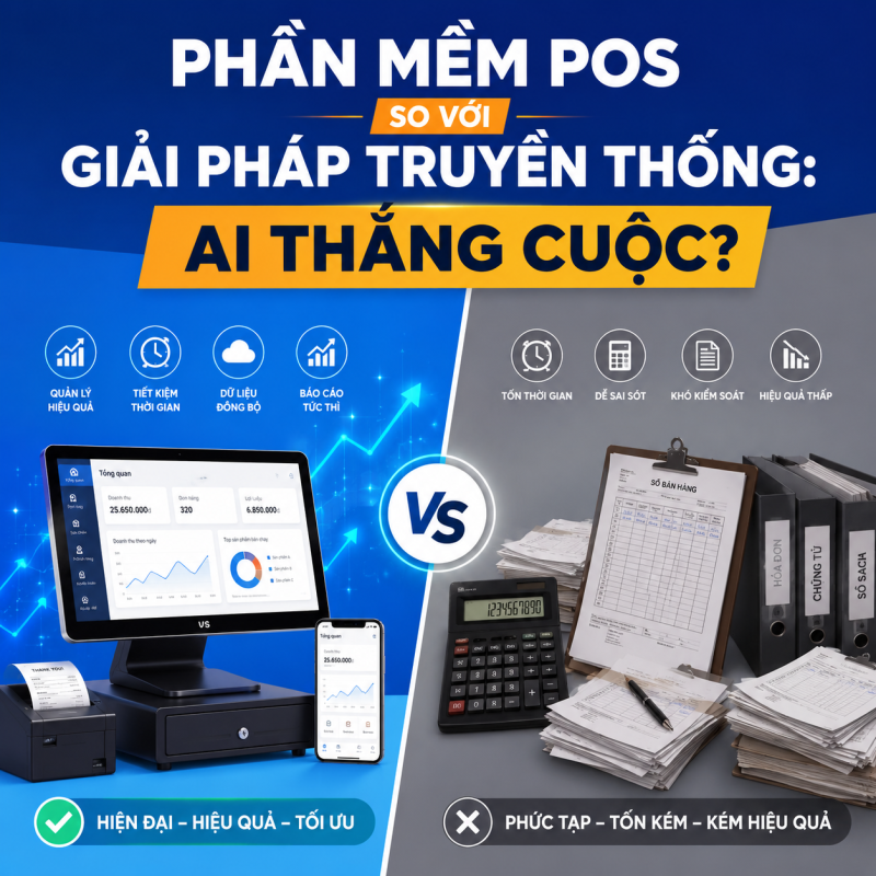 Phần Mềm POS So Với Các Giải Pháp Truyền Thống: Ai Thắng Cuộc?