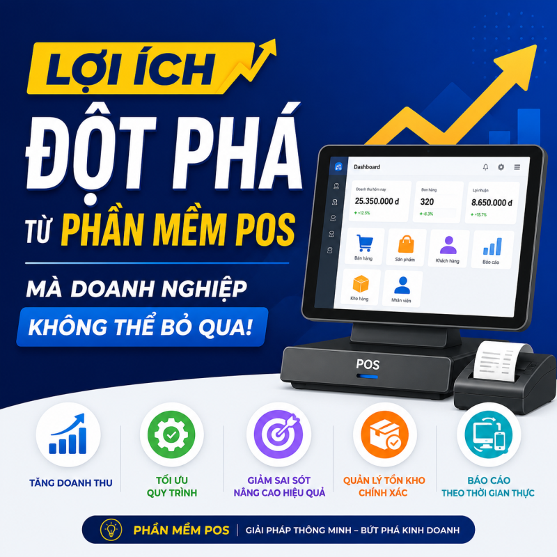 Lợi Ích Đột Phá Từ Phần Mềm POS Mà Doanh Nghiệp Không Thể Bỏ Qua