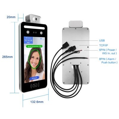 Máy chấm công khuôn mặt AI-08T – Công nghệ AI, vỏ kim loại cao cấp.