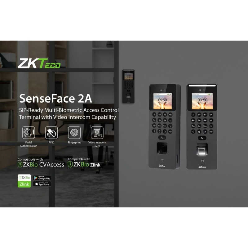Sense Face 2A – Thiết bị chấm công nhận diện khuôn mặt + kiểm soát cửa