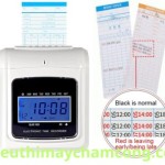 Máy chấm công in thẻ TM-LY268N – 3 ca, 2 màu, pin lưu điện