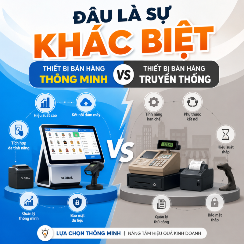 Đâu Là Sự Khác Biệt Giữa Thiết Bị Bán Hàng Thông Minh Và Truyền Thống?