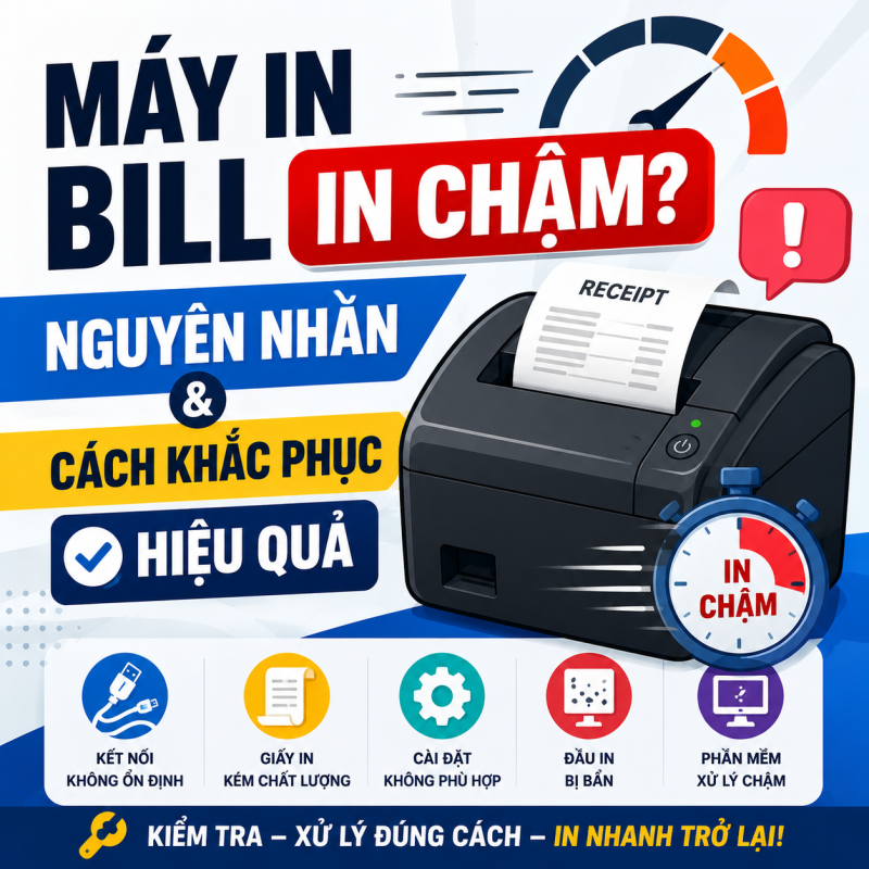 Máy In Bill In Chậm: Nguyên Nhân Và Cách Khắc Phục Hiệu Quả