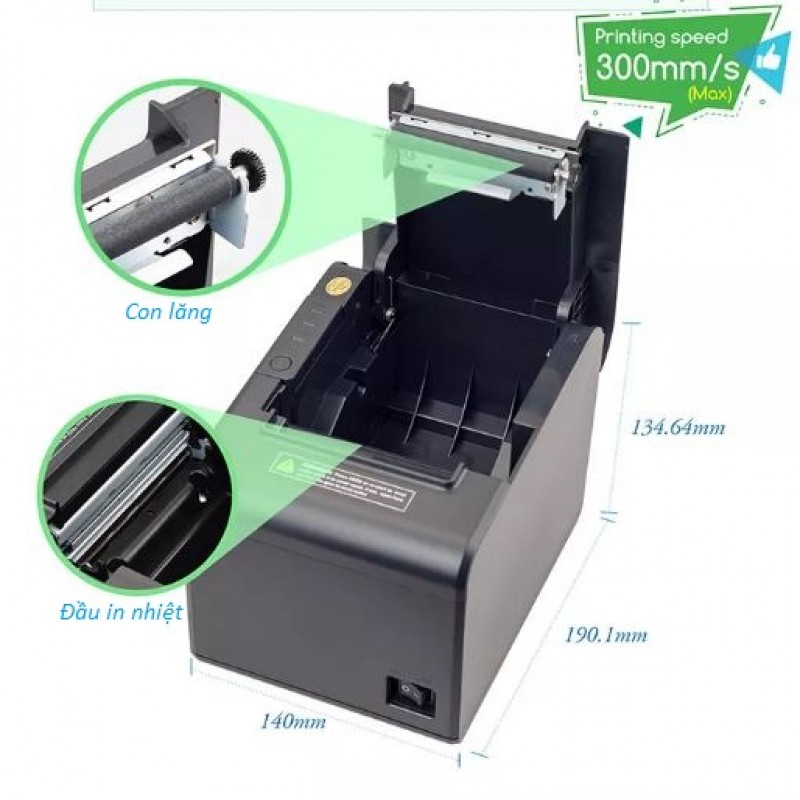 Đầu in nhiệt máy in hóa đơn Xprinter K80 (Thanh Nhiệt)