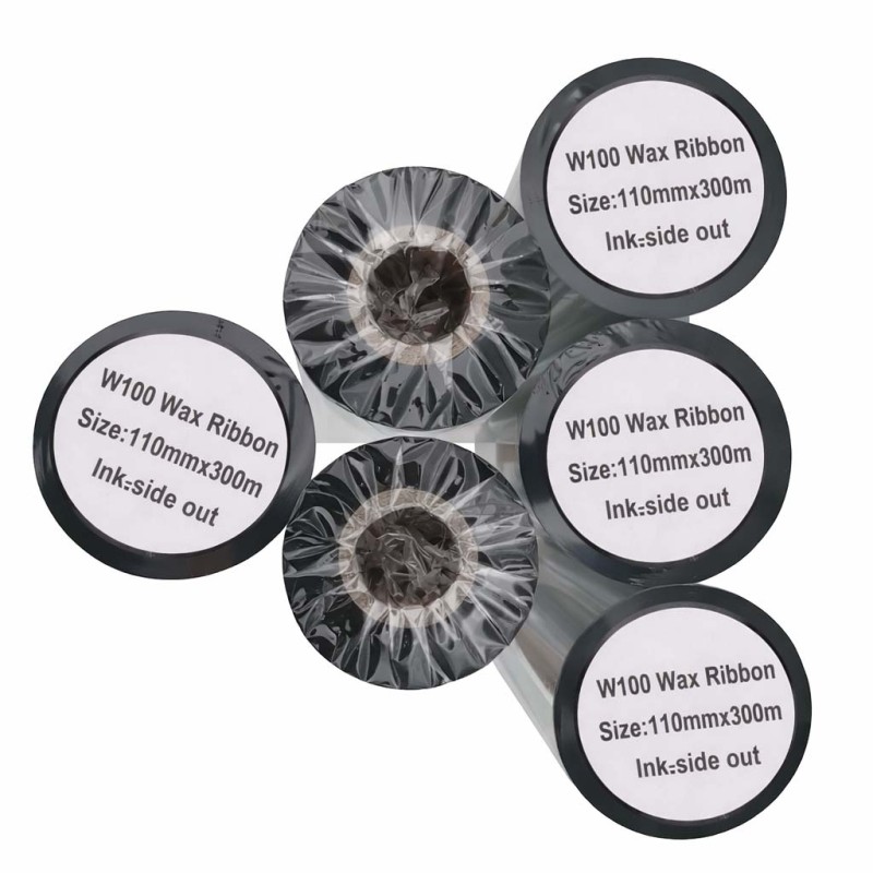 Ruy Băng Mực In Mã Vạch Wax W100 110mm x 300m
