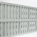 Giá Để Thẻ Chấm Công 50 Ngăn – Nhựa Nguyên Khối Màu Kem