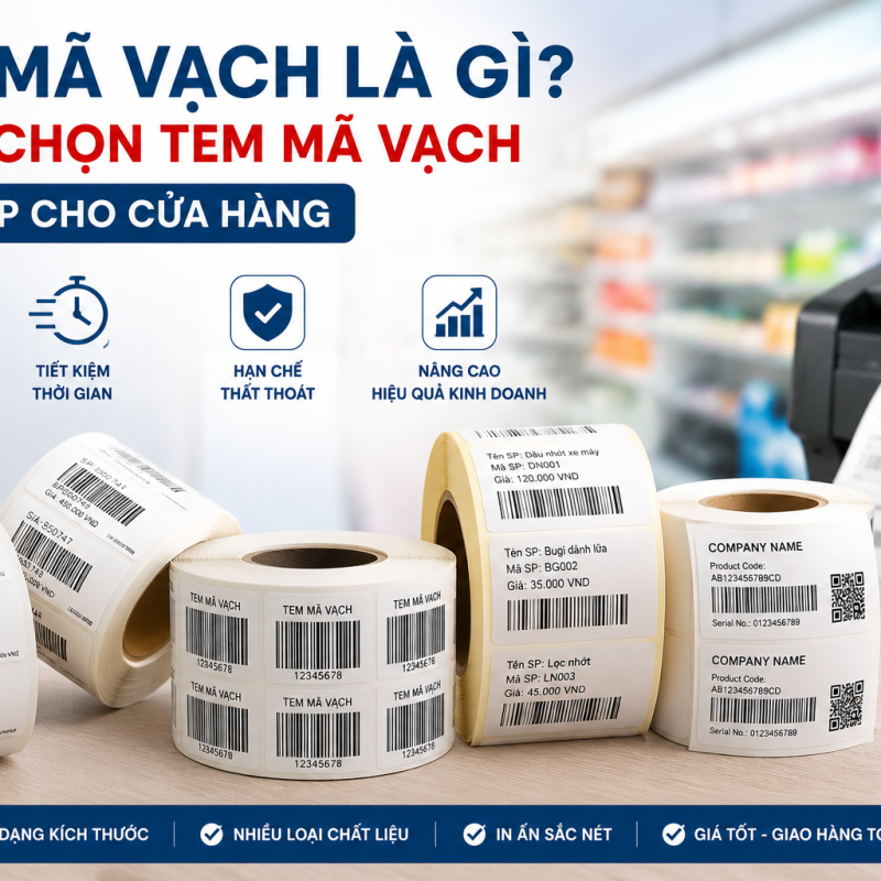 Tem Mã Vạch Là Gì? Cách Chọn Tem Mã Vạch Phù Hợp Cho Cửa Hàng.