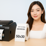 Giấy in tem nhãn 50x30mm loại 30m