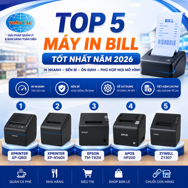 Top 5 máy in hóa đơn tốt nhất năm 2026