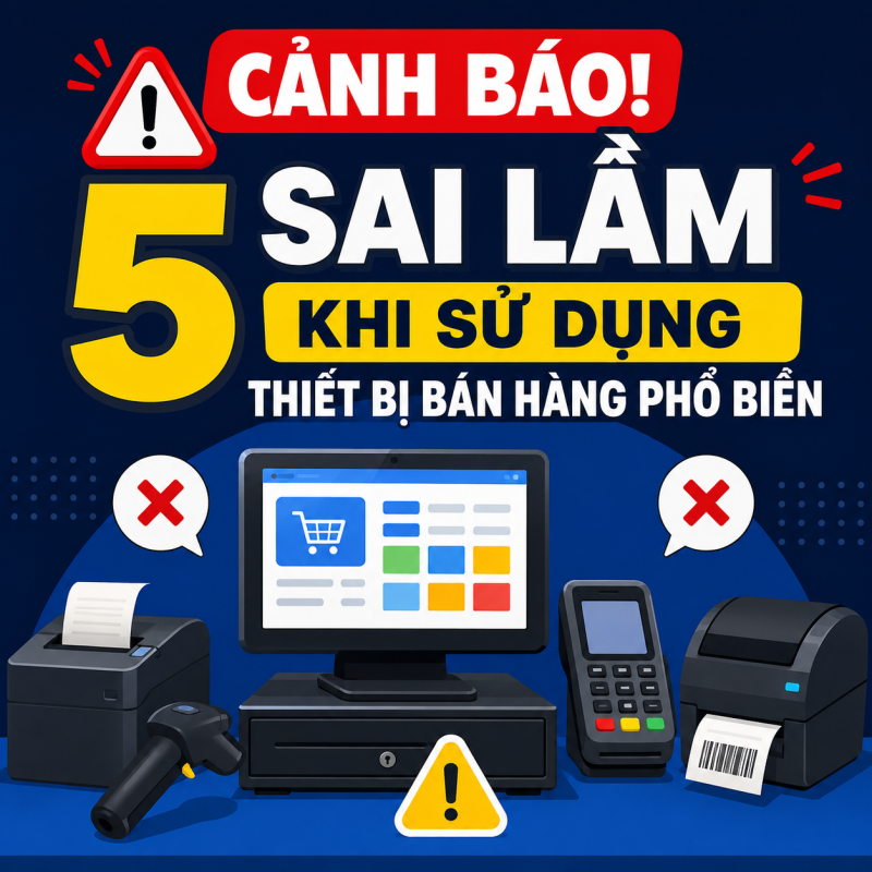 Cảnh Báo! 5 Sai Lầm Khi Sử Dụng Thiết Bị Bán Hàng Phổ Biến