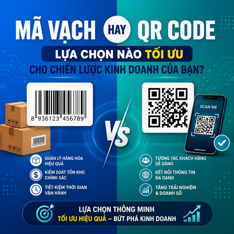 Mã Vạch Hay QR Code: Lựa Chọn Nào Tối Ưu Cho Chiến Lược Kinh Doanh Của Bạn?