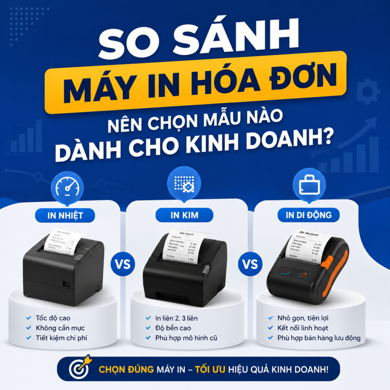 So Sánh Máy In Hóa Đơn: Nên Chọn Mẫu Nào Dành Cho Kinh Doanh?