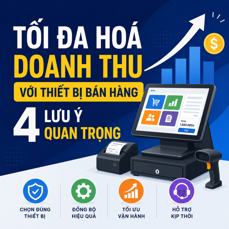 Tối Đa Hoá Doanh Thu Với Thiết Bị Bán Hàng: 4 Lưu Ý Quan Trọng