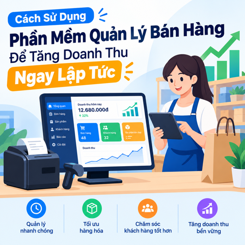 Cách Sử Dụng Phần Mềm Quản Lý Bán Hàng Để Tăng Doanh Thu Ngay Lập Tức