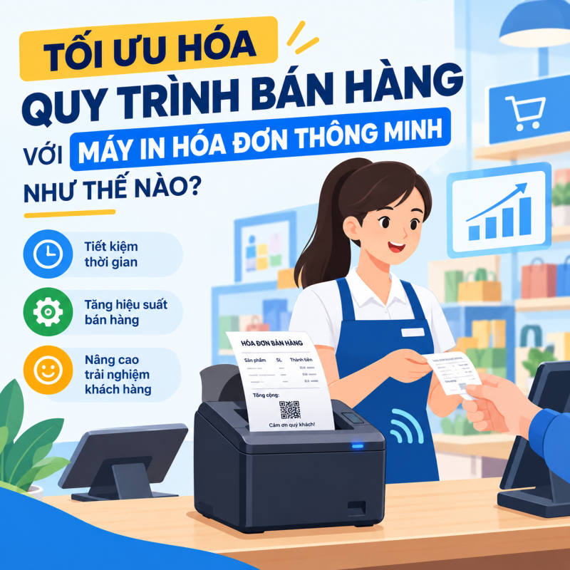 Tối Ưu Hóa Quy Trình Bán Hàng Với Máy In Hóa Đơn Thông Minh