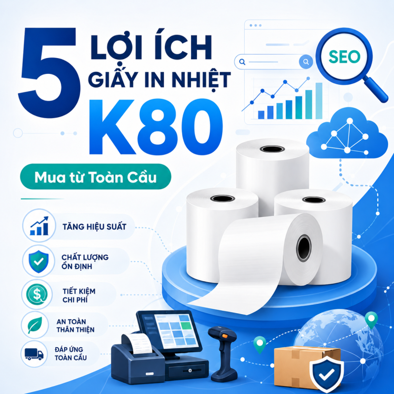 Giấy In Nhiệt K80: 5 Lợi Ích Khó Tin Khi Mua Từ Toàn Cầu