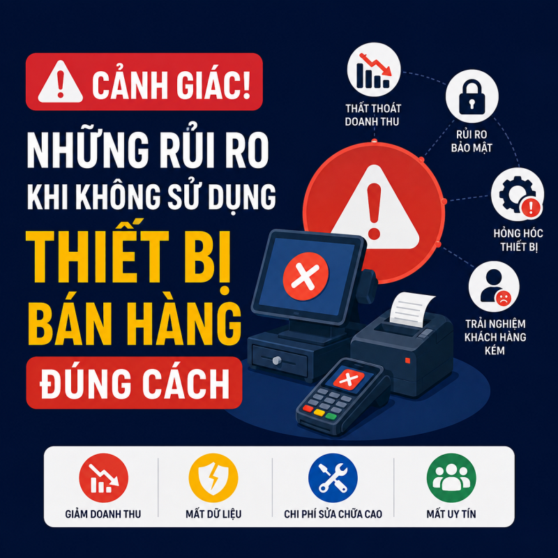 Cảnh Giác! Những Rủi Ro Khi Không Sử Dụng Thiết Bị Bán Hàng Đúng Cách