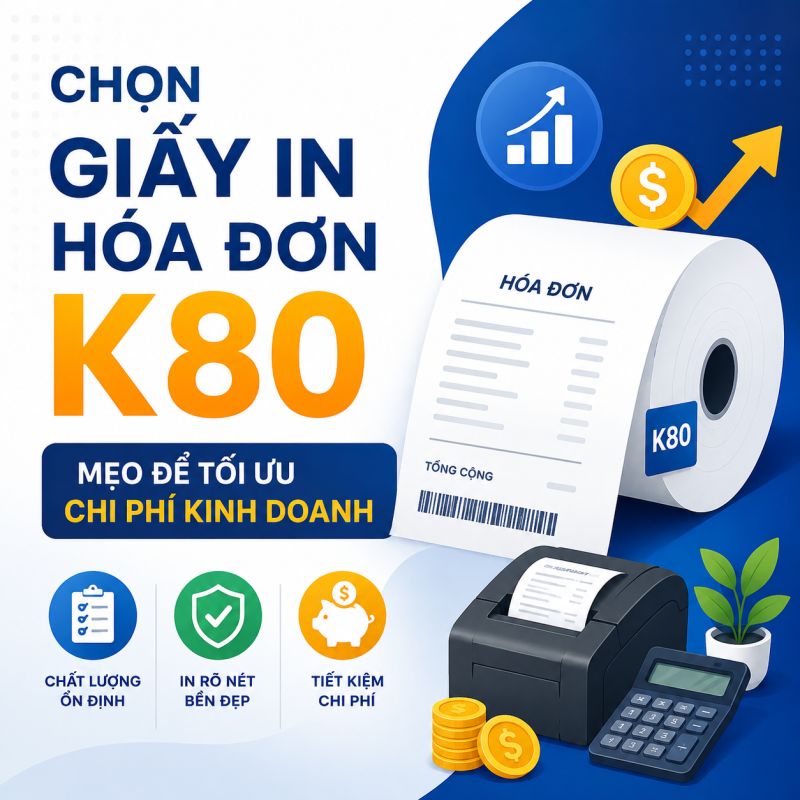 Chọn Giấy In Hóa Đơn K80: Mẹo Tối Ưu Chi Phí Kinh Doanh