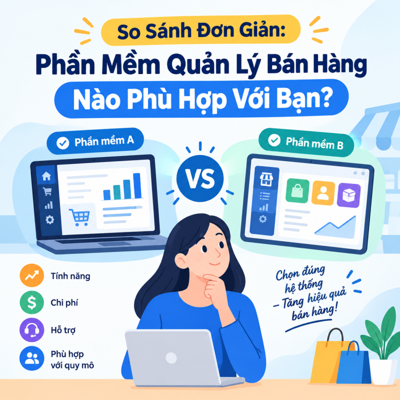 So Sánh Đơn Giản: Phần Mềm Quản Lý Bán Hàng Nào Phù Hợp Với Bạn?