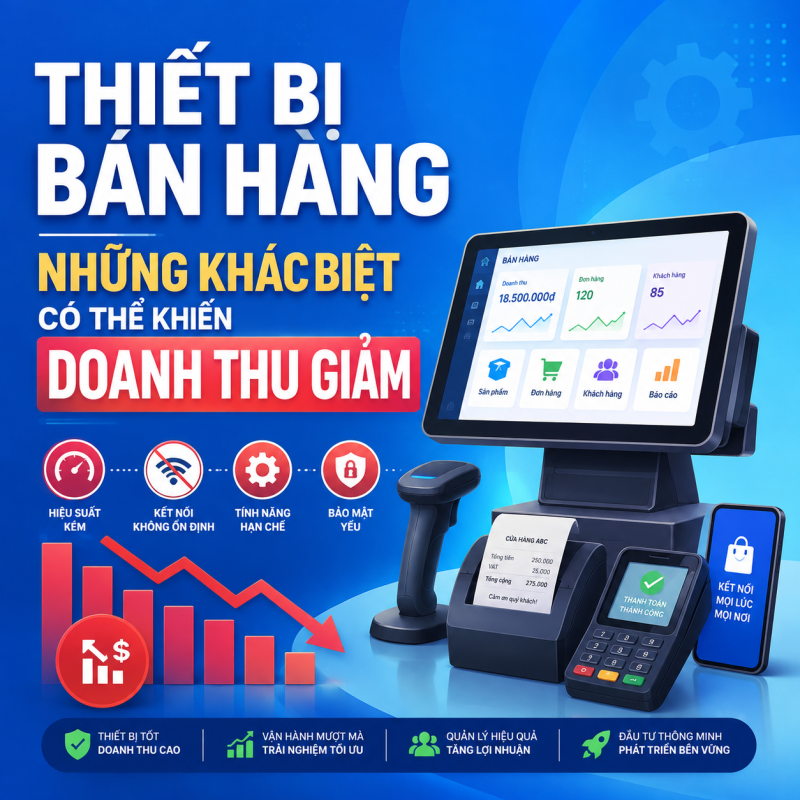 Thiết Bị Bán Hàng: Những Khác Biệt Có Thể Khiến Doanh Thu Giảm