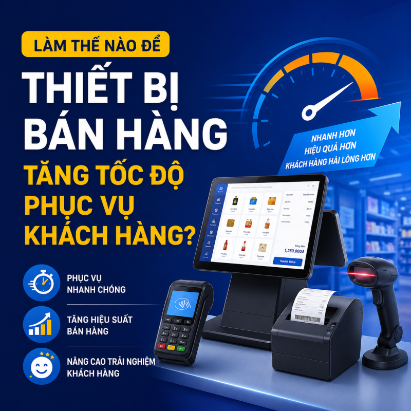 Làm Thế Nào Để Thiết Bị Bán Hàng Tăng Tốc Độ Phục Vụ Khách Hàng?