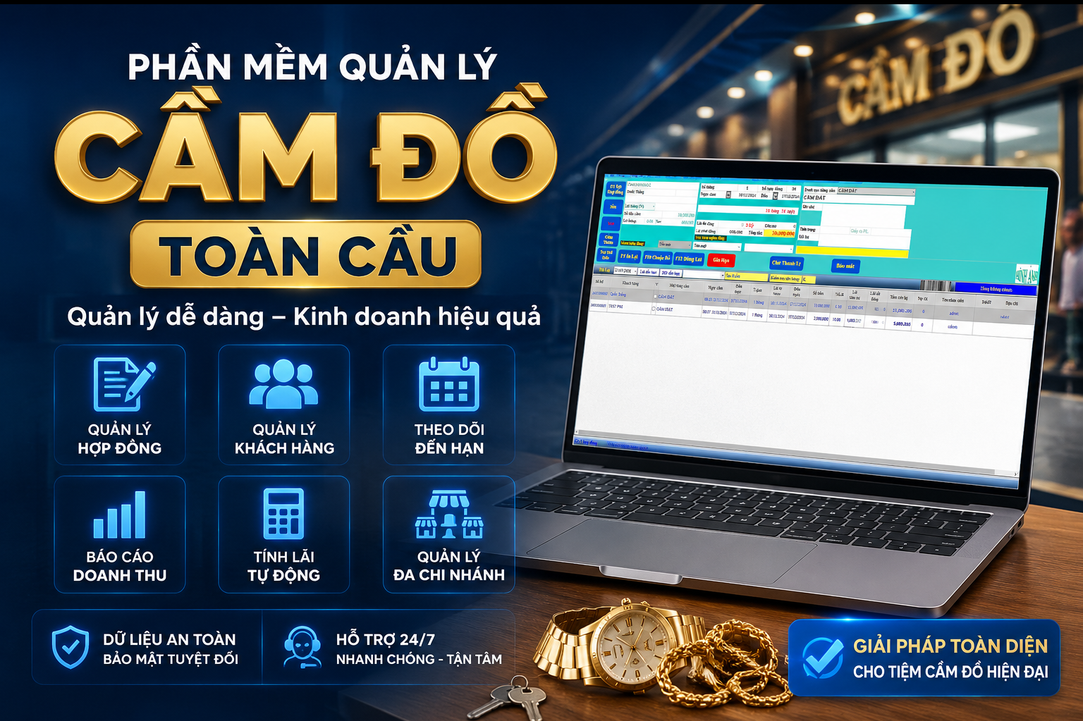Giải Pháp Quản Lý Tiệm Cầm Đồ Hiệu Quả 2026