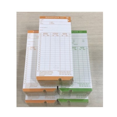 Thẻ Giấy Chấm Công In Kim – Hàng Việt Nam