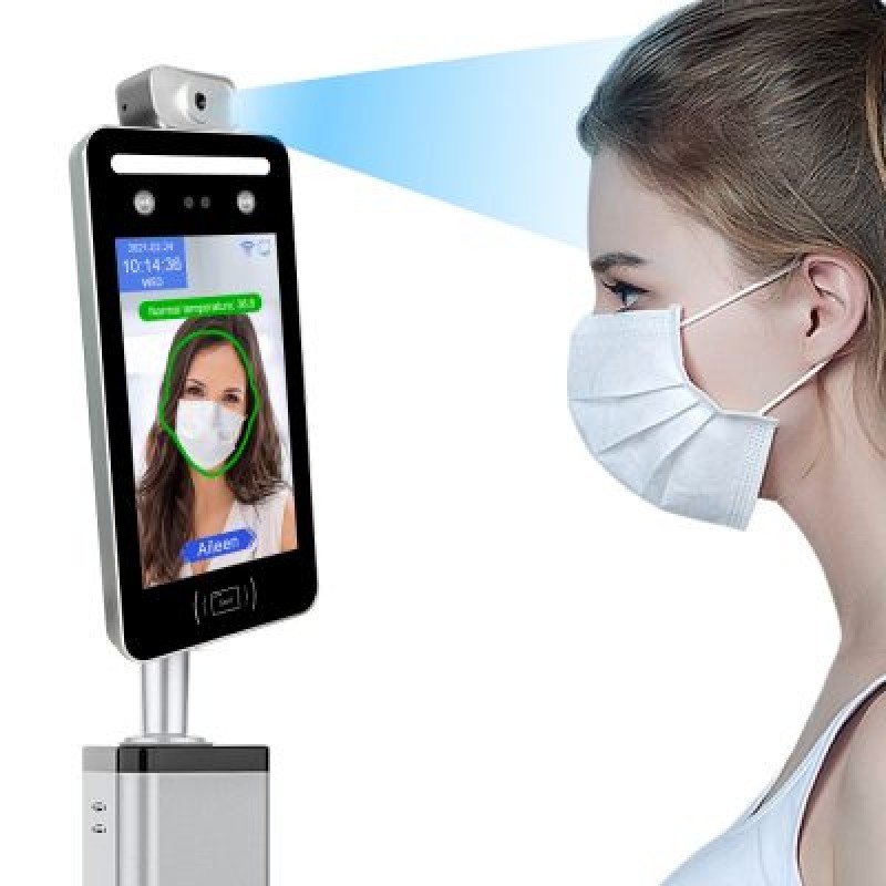 Máy chấm công khuôn mặt AI-08T – Công nghệ AI, vỏ kim loại cao cấp.