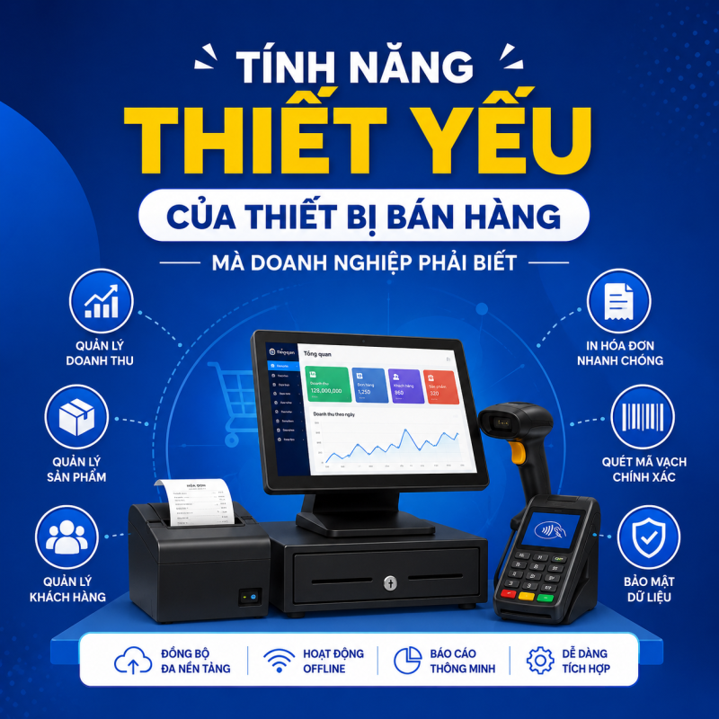 Tính Năng Thiết Yếu Của Thiết Bị Bán Hàng Mà Doanh Nghiệp Phải Biết