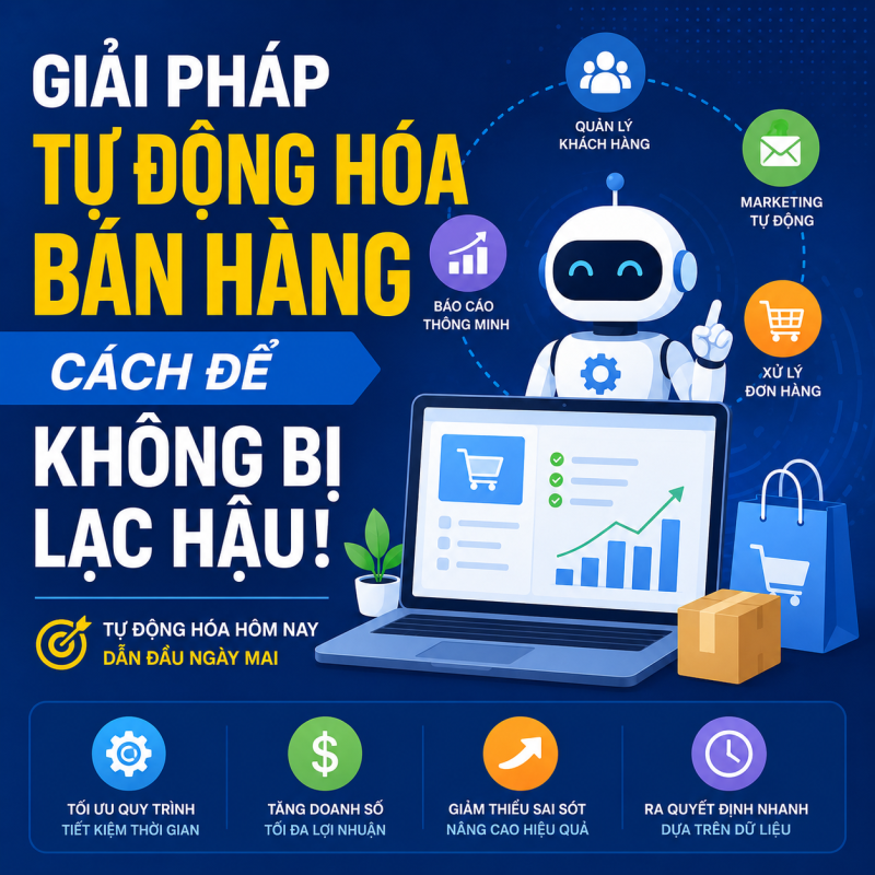 Giải Pháp Tự Động Hóa Bán Hàng: Cách Để Không Bị Lạc Hậu