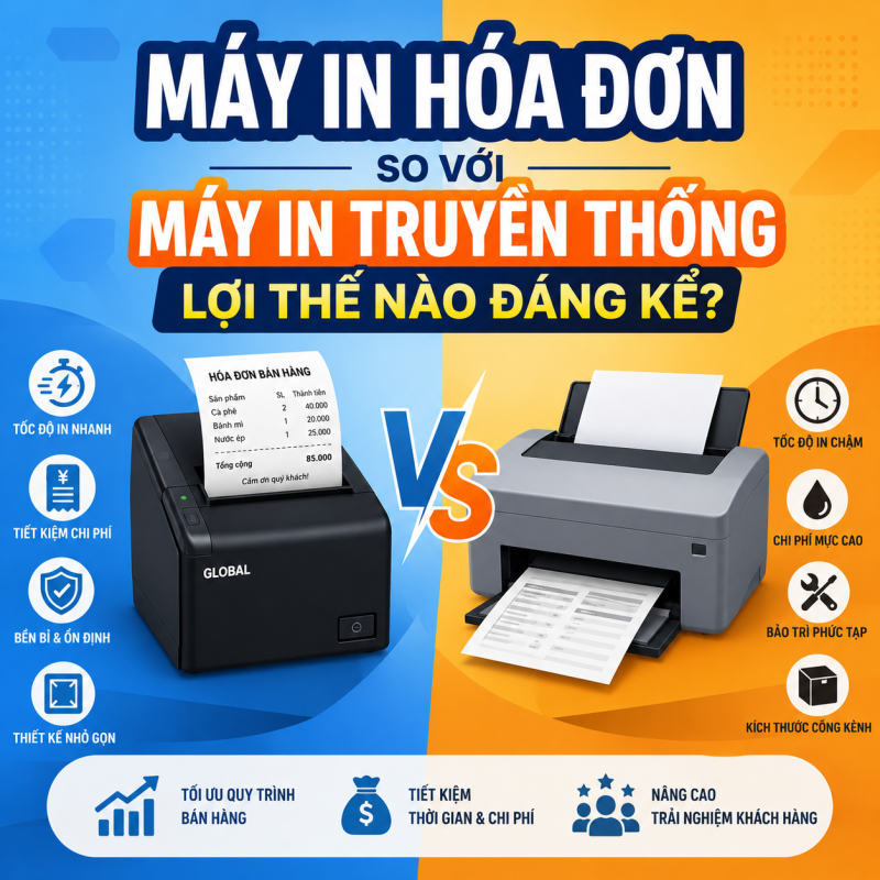 Máy In Hóa Đơn So Với Máy In Truyền Thống: Lợi Thế Nào Đáng Kể?