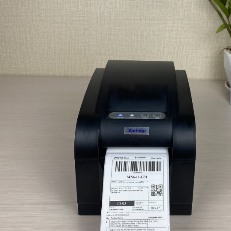 Máy in mã vạch Xprinter XP 350B USB - Công Nghệ Toàn Cầu