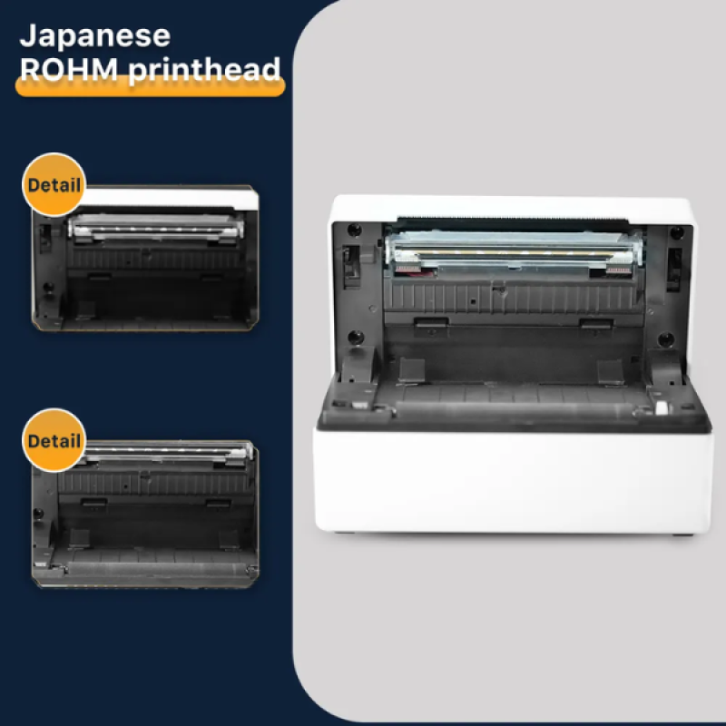 Máy In Nhiệt Bluetooth Rhebar 482BT, Máy In Đơn Sàn TMĐT Khổ A6 A7,In Hoá Đơn, In Mã Vận Đơn ( thay thế Shoptida SP46)