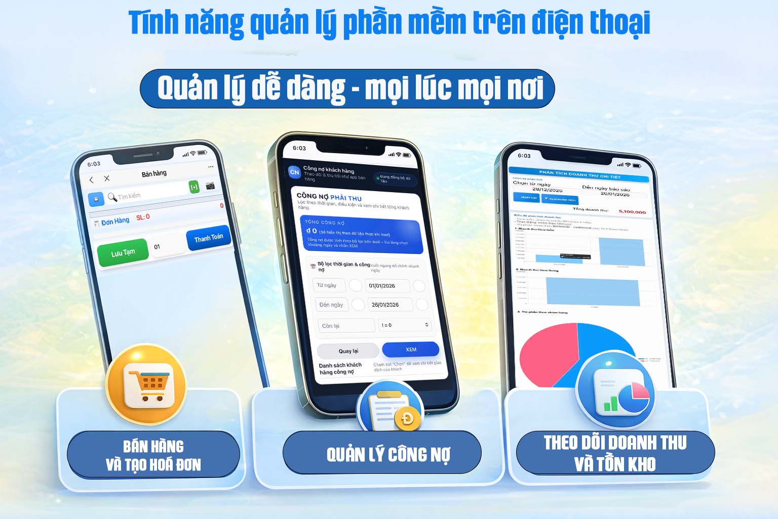 Phần mềm quản lý bán hàng trên điện thoại Phần mềm quản lý bán hàng trên điện thoại