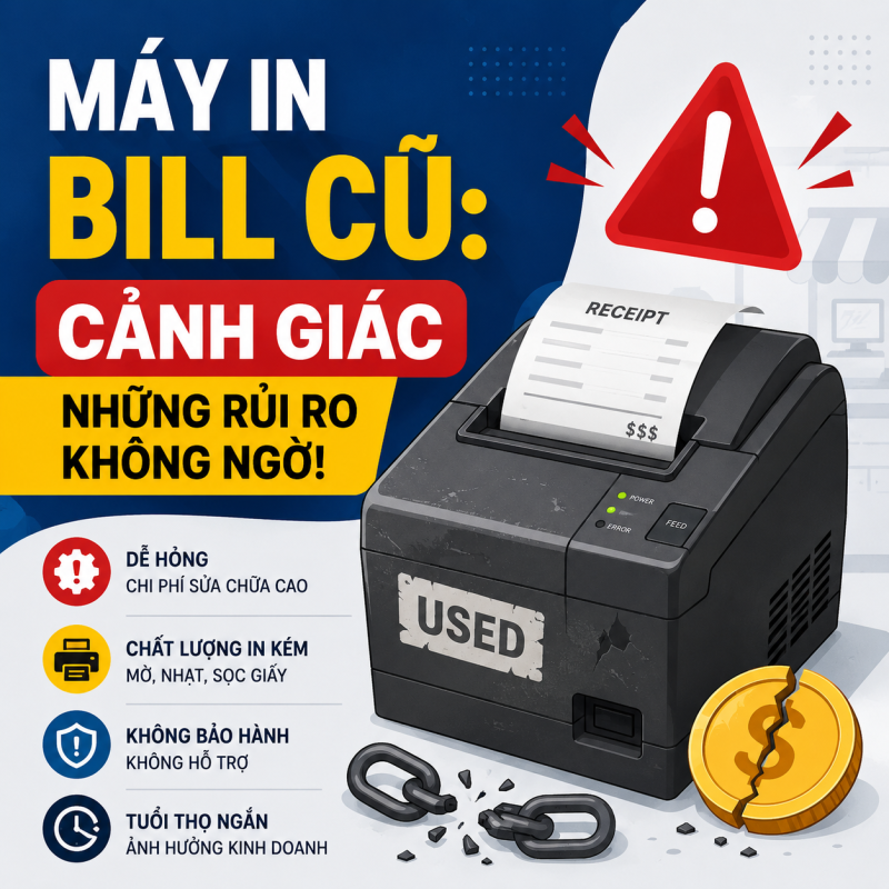 Có Nên Mua Máy In Bill Cũ Không? Ưu, Nhược Điểm Và Những Điều Cần Biết