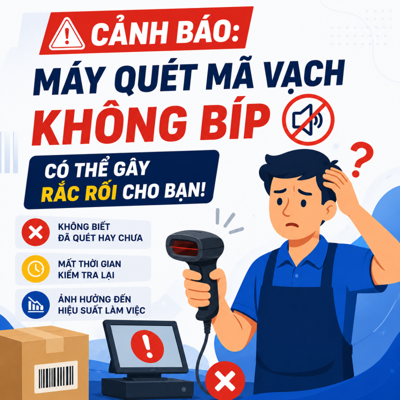 Cảnh Báo: Máy Quét Mã Vạch Không Bíp Có Thể Gây Rắc Rối Cho Bạn!