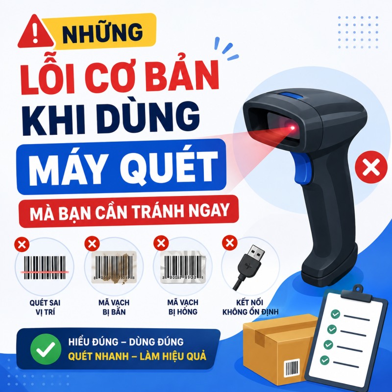 Những Lỗi Cơ Bản Khi Dùng Máy Quét Mà Bạn Cần Tránh Ngay