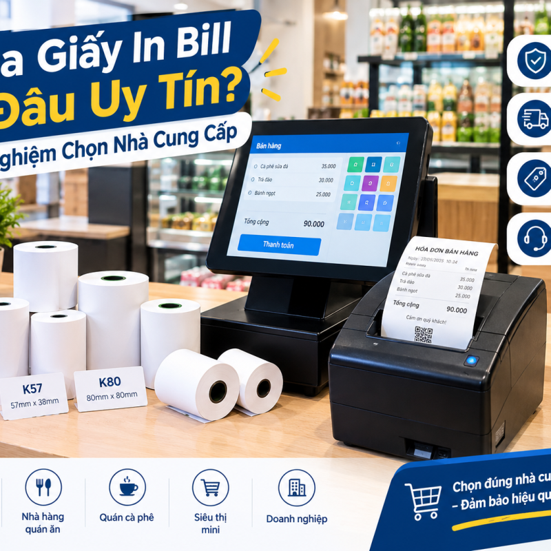 Mua Giấy In Bill Ở Đâu Uy Tín? Kinh Nghiệm Chọn Nhà Cung Cấp