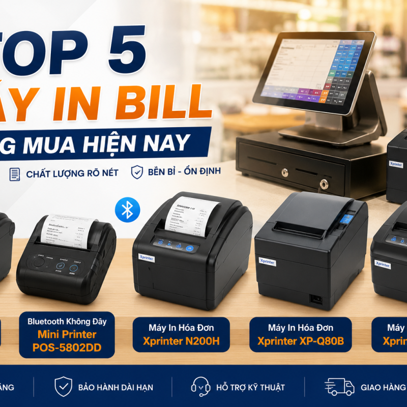 Top 5 Máy In Bill Bán Chạy Đáng Mua Hiện Nay Cho Cửa Hàng Và Quán Cafe