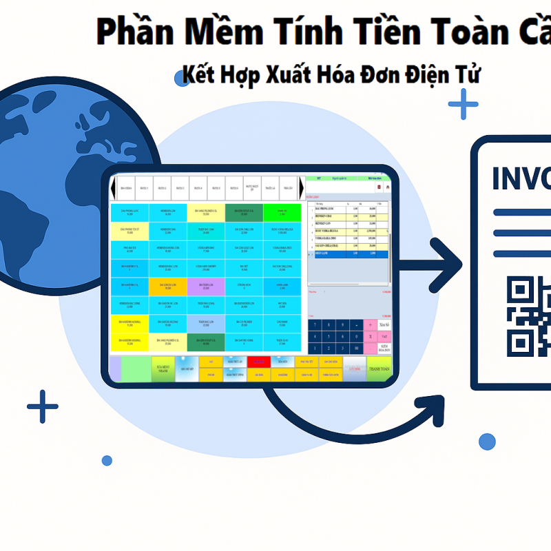 Phần mềm bán hàng kết hợp xuât hoá đơn điện tử