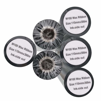 Ruy Băng Mực In Mã Vạch Wax W100 110mm x 300m