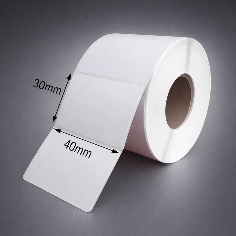 Giấy in tem nhãn 40x30mm loại 30m
