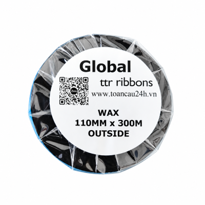 Mực In Mã Vạch Wax Global 110mm x 300m – Ribbon Chính Hãng