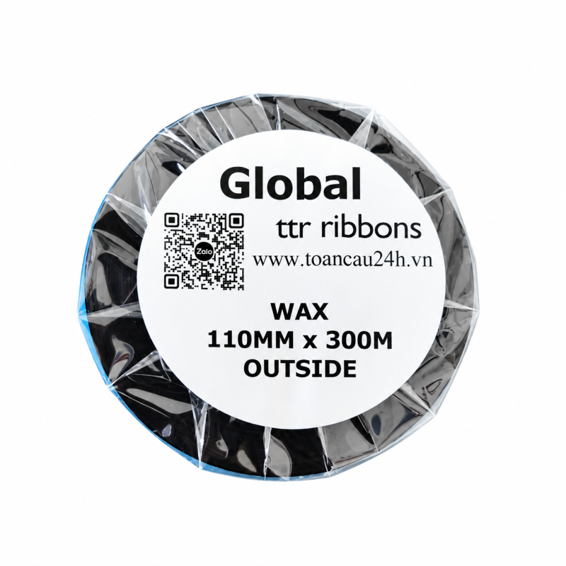 Mực In Mã Vạch Wax Global 110mm x 300m – Ribbon Chính Hãng